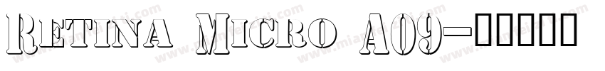 Retina Micro A09字体转换